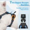 imagerabbitgoo Dog Harness NoPull Pet Harness with 2 Leash Clips Adjustable Soft Padded Dog Vest Reflective NoChoke Pet Oxford Vest with Easy Control Handle for Large Dogs Purple LBlue