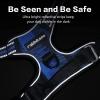 imagerabbitgoo Dog Harness NoPull Pet Harness with 2 Leash Clips Adjustable Soft Padded Dog Vest Reflective NoChoke Pet Oxford Vest with Easy Control Handle for Large Dogs Purple LCheckered Blue