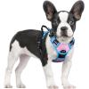 imagerabbitgoo Dog Harness NoPull Pet Harness with 2 Leash Clips Adjustable Soft Padded Dog Vest Reflective NoChoke Pet Oxford Vest with Easy Control Handle for Large Dogs Purple LPink  Blue