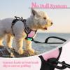 imagerabbitgoo Dog Harness NoPull Pet Harness with 2 Leash Clips Adjustable Soft Padded Dog Vest Reflective NoChoke Pet Oxford Vest with Easy Control Handle for Large Dogs Purple LPink