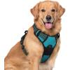 imagerabbitgoo Dog Harness NoPull Pet Harness with 2 Leash Clips Adjustable Soft Padded Dog Vest Reflective NoChoke Pet Oxford Vest with Easy Control Handle for Large Dogs Purple LTeal