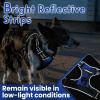 imagerabbitgoo Dog Harness NoPull Pet Harness with 2 Leash Clips Adjustable Soft Padded Dog Vest Reflective NoChoke Pet Oxford Vest with Easy Control Handle for Large Dogs Purple LCheckered Blue