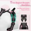 imagerabbitgoo Dog Harness NoPull Pet Harness with 2 Leash Clips Adjustable Soft Padded Dog Vest Reflective NoChoke Pet Oxford Vest with Easy Control Handle for Large Dogs Purple LPink