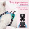 imagerabbitgoo Dog Harness NoPull Pet Harness with 2 Leash Clips Adjustable Soft Padded Dog Vest Reflective NoChoke Pet Oxford Vest with Easy Control Handle for Large Dogs Purple LPink  Blue