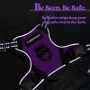imagerabbitgoo Dog Harness NoPull Pet Harness with 2 Leash Clips Adjustable Soft Padded Dog Vest Reflective NoChoke Pet Oxford Vest with Easy Control Handle for Large Dogs Purple LPurple