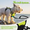 imagerabbitgoo Dog Harness NoPull Pet Harness with 2 Leash Clips Adjustable Soft Padded Dog Vest Reflective NoChoke Pet Oxford Vest with Easy Control Handle for Large Dogs Purple LWild Lime