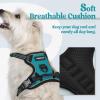 imagerabbitgoo Dog Harness NoPull Pet Harness with 2 Leash Clips Adjustable Soft Padded Dog Vest Reflective NoChoke Pet Oxford Vest with Easy Control Handle for Large Dogs Purple LTeal