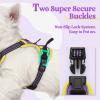 imagerabbitgoo Dog Harness NoPull Pet Harness with 2 Leash Clips Adjustable Soft Padded Dog Vest Reflective NoChoke Pet Oxford Vest with Easy Control Handle for Large Dogs Purple LPurple  Yellow