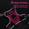 imagerabbitgoo Dog Harness NoPull Pet Harness with 2 Leash Clips Adjustable Soft Padded Dog Vest Reflective NoChoke Pet Oxford Vest with Easy Control Handle for Large Dogs Purple LHot Pink