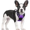 imagerabbitgoo Dog Harness NoPull Pet Harness with 2 Leash Clips Adjustable Soft Padded Dog Vest Reflective NoChoke Pet Oxford Vest with Easy Control Handle for Large Dogs Purple LPurple