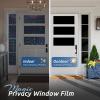 imagerabbitgoo One Way Window Privacy Film Tint with 3 Tools for Home Sun Heat UV Blocking Control Reflective Adhesive Mirror Tint See Out Not in Office Door Covering Silver 175 x 787 inchesBlack