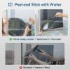 imagerabbitgoo One Way Window Privacy Film Tint with 3 Tools for Home Sun Heat UV Blocking Control Reflective Adhesive Mirror Tint See Out Not in Office Door Covering Silver 175 x 787 inchesBlack Silver