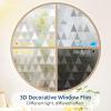 imagerabbitgoo One Way Window Privacy Film Tint with 3 Tools for Home Sun Heat UV Blocking Control Reflective Adhesive Mirror Tint See Out Not in Office Door Covering Silver 175 x 787 inchesClear Triangle