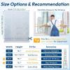 imagerabbitgoo One Way Window Privacy Film Tint with 3 Tools for Home Sun Heat UV Blocking Control Reflective Adhesive Mirror Tint See Out Not in Office Door Covering Silver 175 x 787 inchesClear
