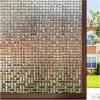image:imagerabbitgoo Window Privacy Film with Installation Tools Stained Glass Window Film Rainbow Prism Decorative Glass Clings for Home Decor Static Cling Covering Sun Blocking 175 x 787Brown