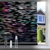 image:imagerabbitgoo Window Privacy Film with Installation Tools Stained Glass Window Film Rainbow Prism Decorative Glass Clings for Home Decor Static Cling Covering Sun Blocking 175 x 787Black Rainbow