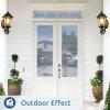 image:imagerabbitgoo Window Privacy Film Frosted Glass Privacy Film Window Frosting Cling for Glass Non Adhesive Static Cling Front Door Covring AntiUV Reeded Blinds Sticker Striped Pattern 175 x 787Blindsliked