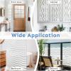 image:imagerabbitgoo Window Privacy Film Frosted Glass Privacy Film Window Frosting Cling for Glass Non Adhesive Static Cling Front Door Covring AntiUV Reeded Blinds Sticker Striped Pattern 175 x 787Wave Pattern