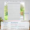 image:imagerabbitgoo Window Privacy Film Frosted Glass Privacy Film Window Frosting Cling for Glass Non Adhesive Static Cling Front Door Covring AntiUV Reeded Blinds Sticker Striped Pattern 175 x 787Blindsliked