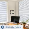 image:imagerabbitgoo Window Privacy Film Frosted Glass Privacy Film Window Frosting Cling for Glass Non Adhesive Static Cling Front Door Covring AntiUV Reeded Blinds Sticker Striped Pattern 175 x 787Blindsliked