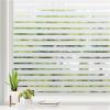 image:imagerabbitgoo Window Privacy Film Frosted Glass Privacy Film Window Frosting Cling for Glass Non Adhesive Static Cling Front Door Covring AntiUV Reeded Blinds Sticker Striped Pattern 175 x 787Classic Stripe