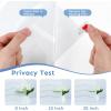 image:imagerabbitgoo Window Privacy Film Frosted Glass Privacy Film Window Frosting Cling for Glass Non Adhesive Static Cling Front Door Covring AntiUV Reeded Blinds Sticker Striped Pattern 175 x 787Wave Pattern