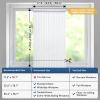image:imagerabbitgoo Window Privacy Film Frosted Glass Privacy Film Window Frosting Cling for Glass Non Adhesive Static Cling Front Door Covring AntiUV Reeded Blinds Sticker Striped Pattern 175 x 787Pure Stripe
