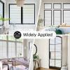 image:imagerabbitgoo Window Privacy Film Frosted Glass Privacy Film Window Frosting Cling for Glass Non Adhesive Static Cling Front Door Covring AntiUV Reeded Blinds Sticker Striped Pattern 175 x 787Matte White