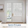 image:imagerabbitgoo Window Privacy Film Stained Glass Window Film Decorative Stickers Removable UV Sun Blocking Clings Door Coverings Diamond Pattern175 x 787 InchesPrism