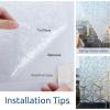 image:imagerabbitgoo Window Privacy Film Stained Glass Window Film Decorative Stickers Removable UV Sun Blocking Clings Door Coverings Diamond Pattern175 x 787 InchesPrism