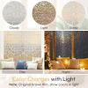 image:imagerabbitgoo Window Privacy Film with Installation Tools Stained Glass Window Film Rainbow Prism Decorative Glass Clings for Home Decor Static Cling Covering Sun Blocking 175 x 787Brown