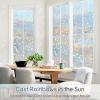 image:imagerabbitgoo Window Privacy Film with Installation Tools Stained Glass Window Film Rainbow Prism Decorative Glass Clings for Home Decor Static Cling Covering Sun Blocking 175 x 787Irregular
