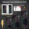 image:imagerabbitgoo Window Privacy Film with Installation Tools Stained Glass Window Film Rainbow Prism Decorative Glass Clings for Home Decor Static Cling Covering Sun Blocking 175 x 787Black Rainbow