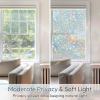 image:imagerabbitgoo Window Privacy Film with Installation Tools Stained Glass Window Film Rainbow Prism Decorative Glass Clings for Home Decor Static Cling Covering Sun Blocking 175 x 787Irregular
