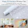 image:imagerabbitgoo Window Privacy Film with Installation Tools Stained Glass Window Film Rainbow Prism Decorative Glass Clings for Home Decor Static Cling Covering Sun Blocking 175 x 787Irregular