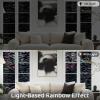 image:imagerabbitgoo Window Privacy Film with Installation Tools Stained Glass Window Film Rainbow Prism Decorative Glass Clings for Home Decor Static Cling Covering Sun Blocking 175 x 787Black Rainbow
