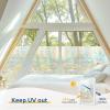 image:imagerabbitgoo Window Privacy Film with Installation Tools Stained Glass Window Film Rainbow Prism Decorative Glass Clings for Home Decor Static Cling Covering Sun Blocking 175 x 787Rainbow Lines
