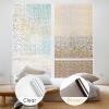 image:imagerabbitgoo Window Privacy Film with Installation Tools Stained Glass Window Film Rainbow Prism Decorative Glass Clings for Home Decor Static Cling Covering Sun Blocking 175 x 787Brown
