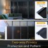 image:imagerabbitgoo Window Privacy Film with Installation Tools Stained Glass Window Film Rainbow Prism Decorative Glass Clings for Home Decor Static Cling Covering Sun Blocking 175 x 787Black