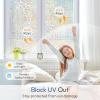 image:imagerabbitgoo Window Privacy Film with Installation Tools Stained Glass Window Film Rainbow Prism Decorative Glass Clings for Home Decor Static Cling Covering Sun Blocking 175 x 787Clear