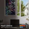 image:imagerabbitgoo Window Privacy Film with Installation Tools Stained Glass Window Film Rainbow Prism Decorative Glass Clings for Home Decor Static Cling Covering Sun Blocking 175 x 787Black Rainbow