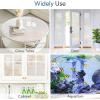 image:imagerabbitgoo Window Privacy Film with Installation Tools Stained Glass Window Film Rainbow Prism Decorative Glass Clings for Home Decor Static Cling Covering Sun Blocking 175 x 787Clear