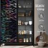 image:imagerabbitgoo Window Privacy Film with Installation Tools Stained Glass Window Film Rainbow Prism Decorative Glass Clings for Home Decor Static Cling Covering Sun Blocking 175 x 787Black Rainbow
