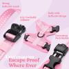 image:imagerabbitgoo Cat Harness and Leash Escape Proof Vest with 3 Adjustable Buckles Soft Comfortable Kitten Harness Easy to Wear Reflective for Safe Outdoor Walking Small GreenPink