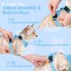 image:imagerabbitgoo Cat Harness and Leash Escape Proof Vest with 3 Adjustable Buckles Soft Comfortable Kitten Harness Easy to Wear Reflective for Safe Outdoor Walking Small GreenSky Blue