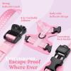 image:imagerabbitgoo Cat Harness and Leash Escape Proof Vest with 3 Adjustable Buckles Soft Comfortable Kitten Harness Easy to Wear Reflective for Safe Outdoor Walking Small GreenPink