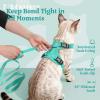 image:imagerabbitgoo Cat Harness and Leash Escape Proof Vest with 3 Adjustable Buckles Soft Comfortable Kitten Harness Easy to Wear Reflective for Safe Outdoor Walking Small GreenGreen