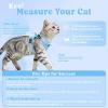 image:imagerabbitgoo Cat Harness and Leash Escape Proof Vest with 3 Adjustable Buckles Soft Comfortable Kitten Harness Easy to Wear Reflective for Safe Outdoor Walking Small GreenSky Blue