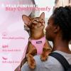 image:imagerabbitgoo Cat Harness and Leash Escape Proof Vest with 3 Adjustable Buckles Soft Comfortable Kitten Harness Easy to Wear Reflective for Safe Outdoor Walking Small GreenPink