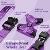 image:imagerabbitgoo Cat Harness and Leash Escape Proof Vest with 3 Adjustable Buckles Soft Comfortable Kitten Harness Easy to Wear Reflective for Safe Outdoor Walking Small GreenPurple